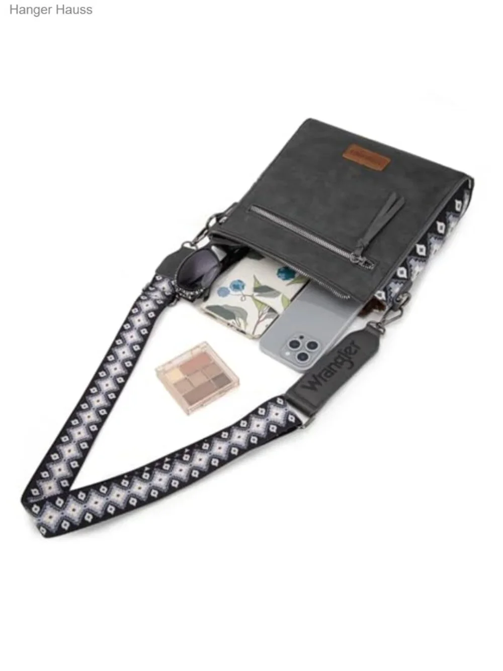 Aztec Print PU Leather Crossbody Bag Women Western Shoulder Purse Adjustable